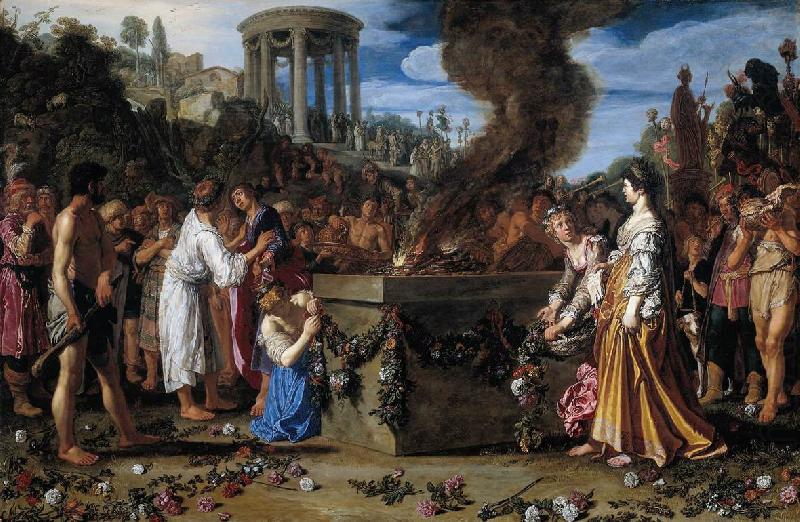 Orestes and Pylades Disputing at the Altar s, LASTMAN, Pieter Pietersz.